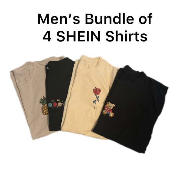 Men’s SHEIN T-shirt Bundle M - Picture 1 of 10